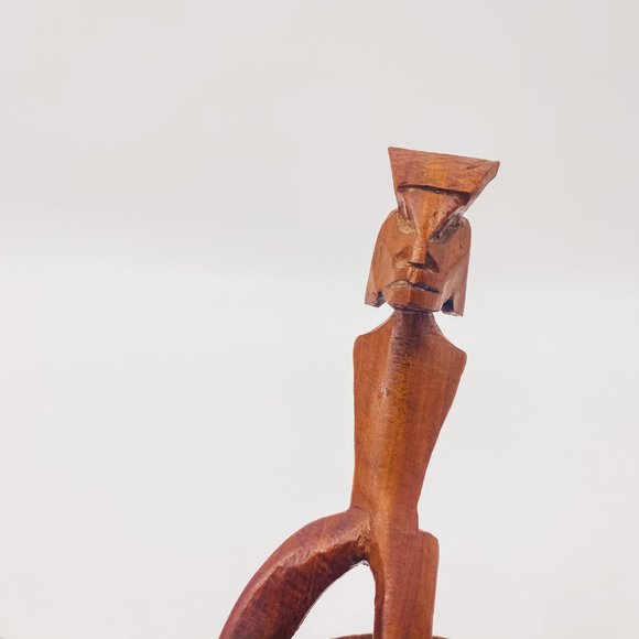 Vintage Hand Made Wooden Collapsable Sculpture Art - Picture 9 of 16